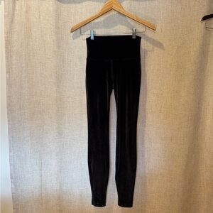 Lululemon Athletica Black velvet High-Rise Leggings